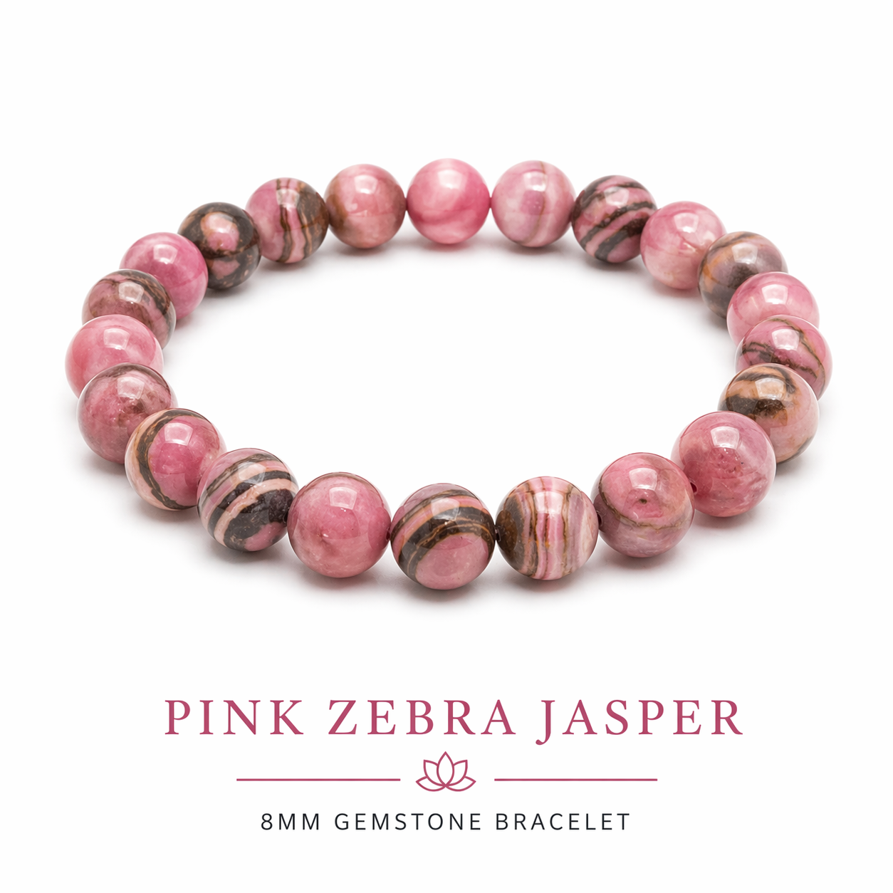 Pink Zebra Jasper Bracelet