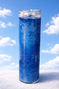 Blue 7 Day Candle