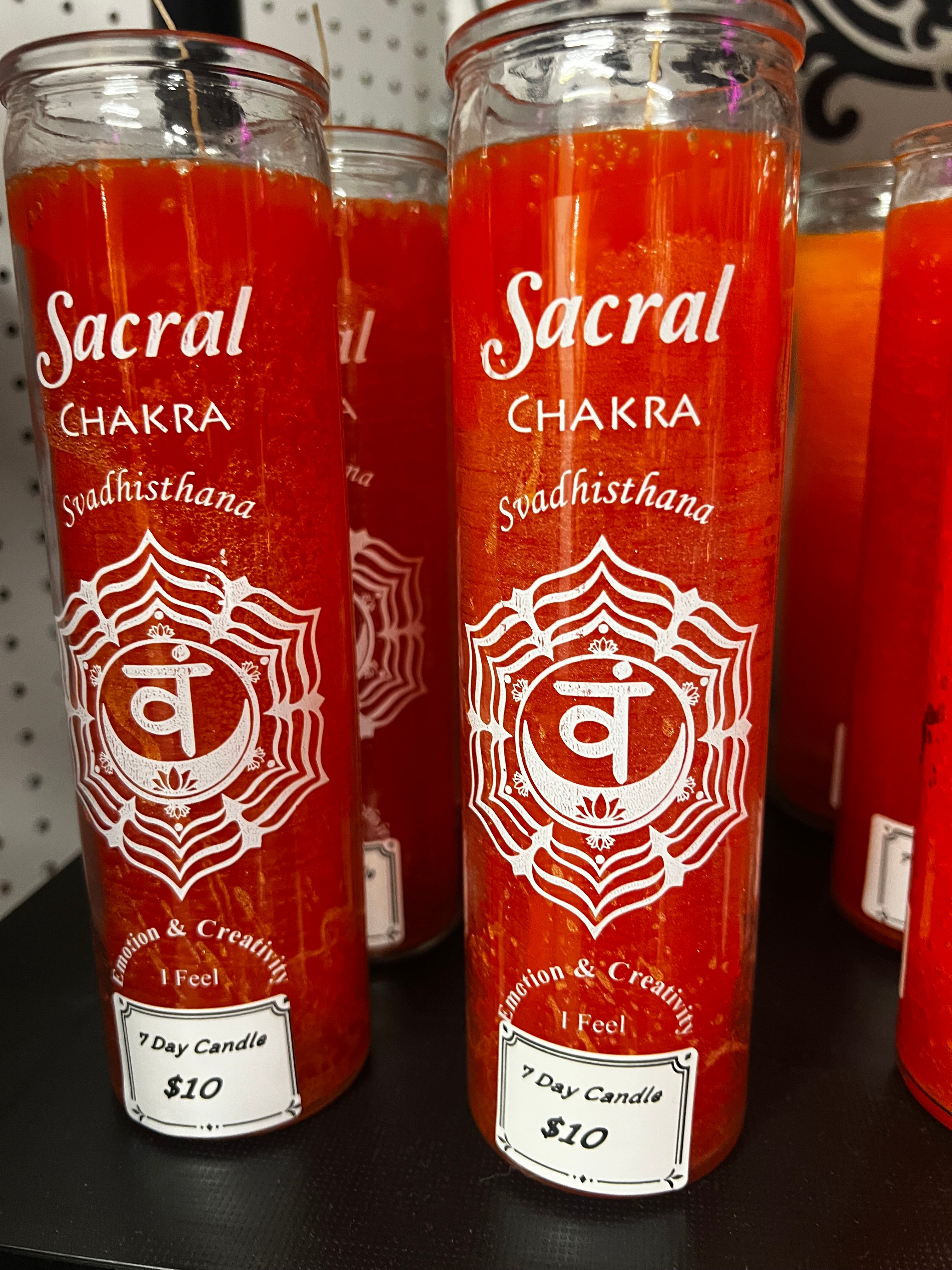 Sacral Chakra 7 Day Candle