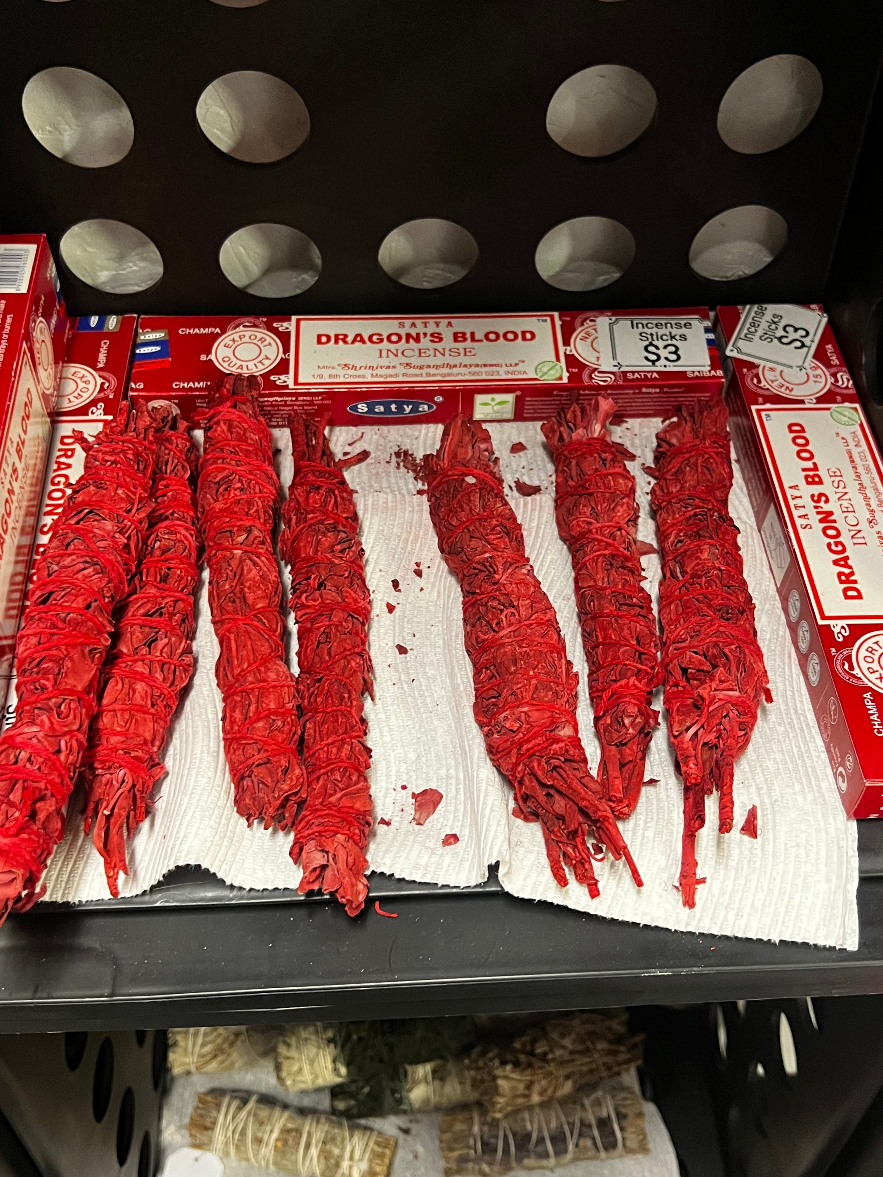Dragons Blood Coated White Sage