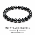 Snowflake Obsidian Bracelet