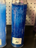 Blue 7 Day Candle