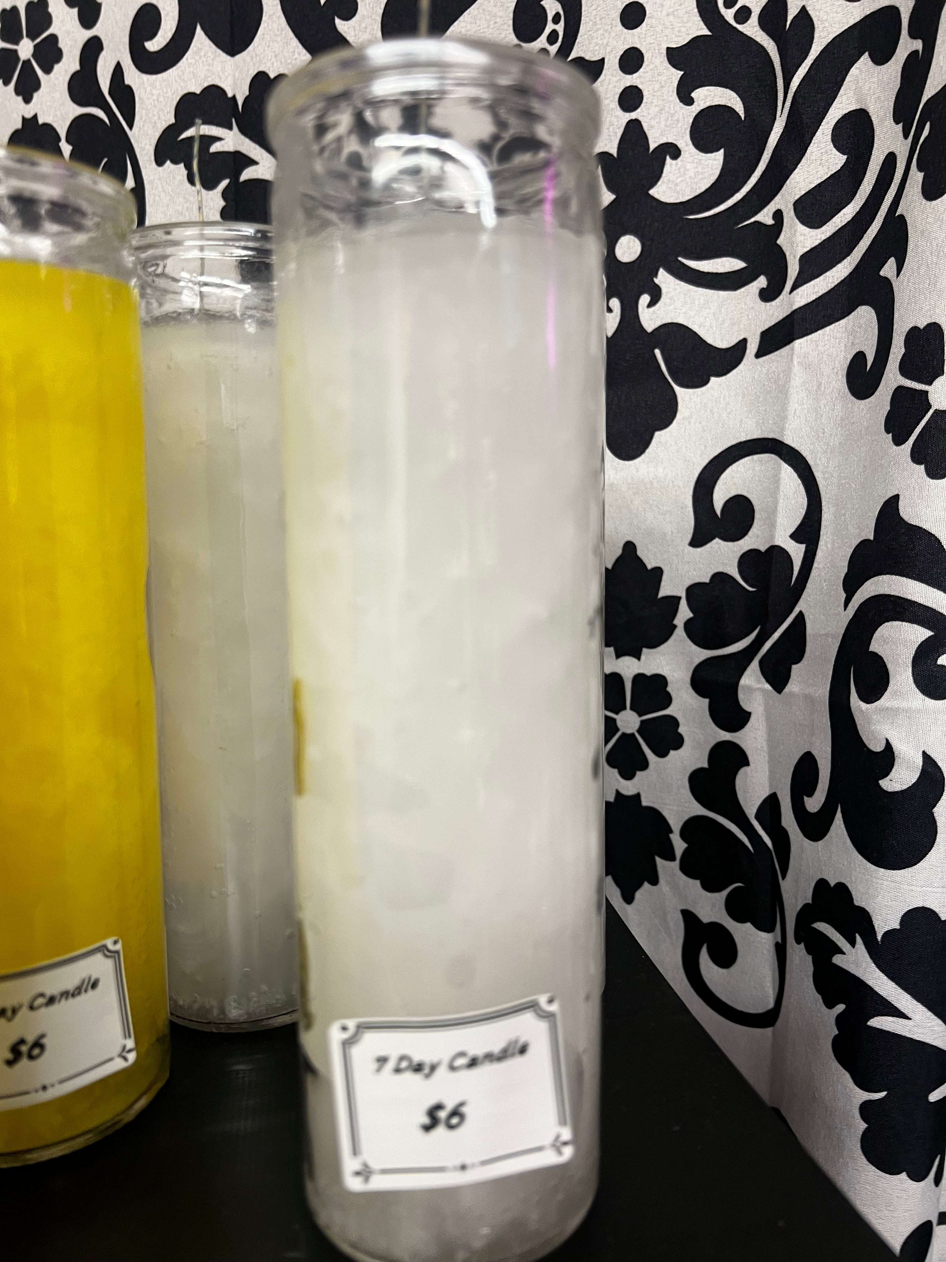 White 7 Day Candle