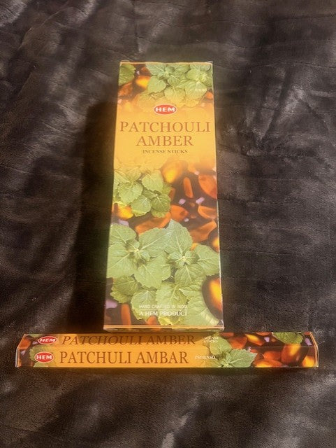 Patchouli & Amber Incense