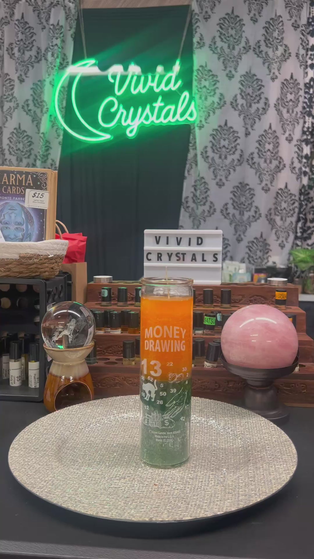 Gold/Green Candle