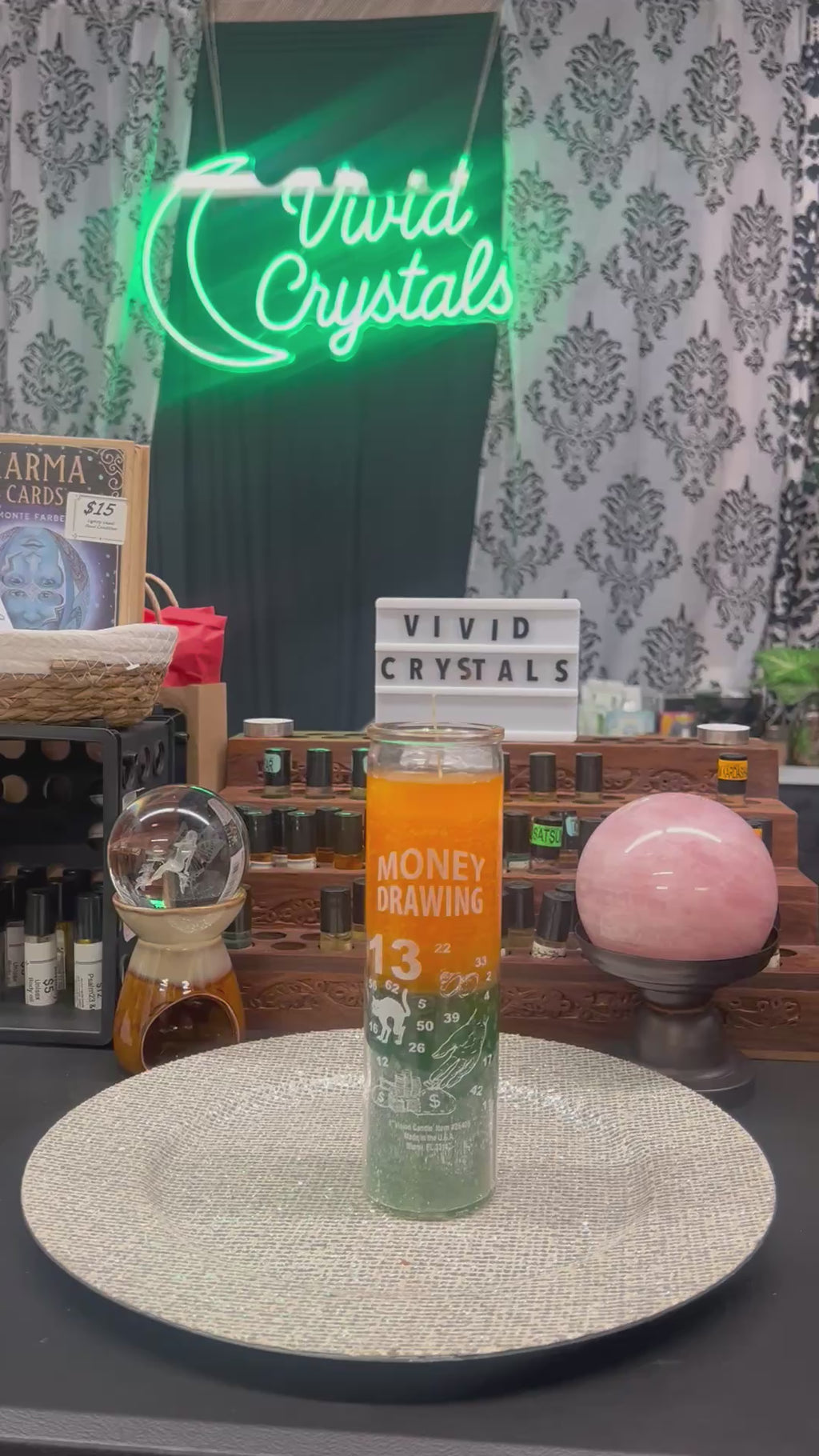 Gold/Green Candle