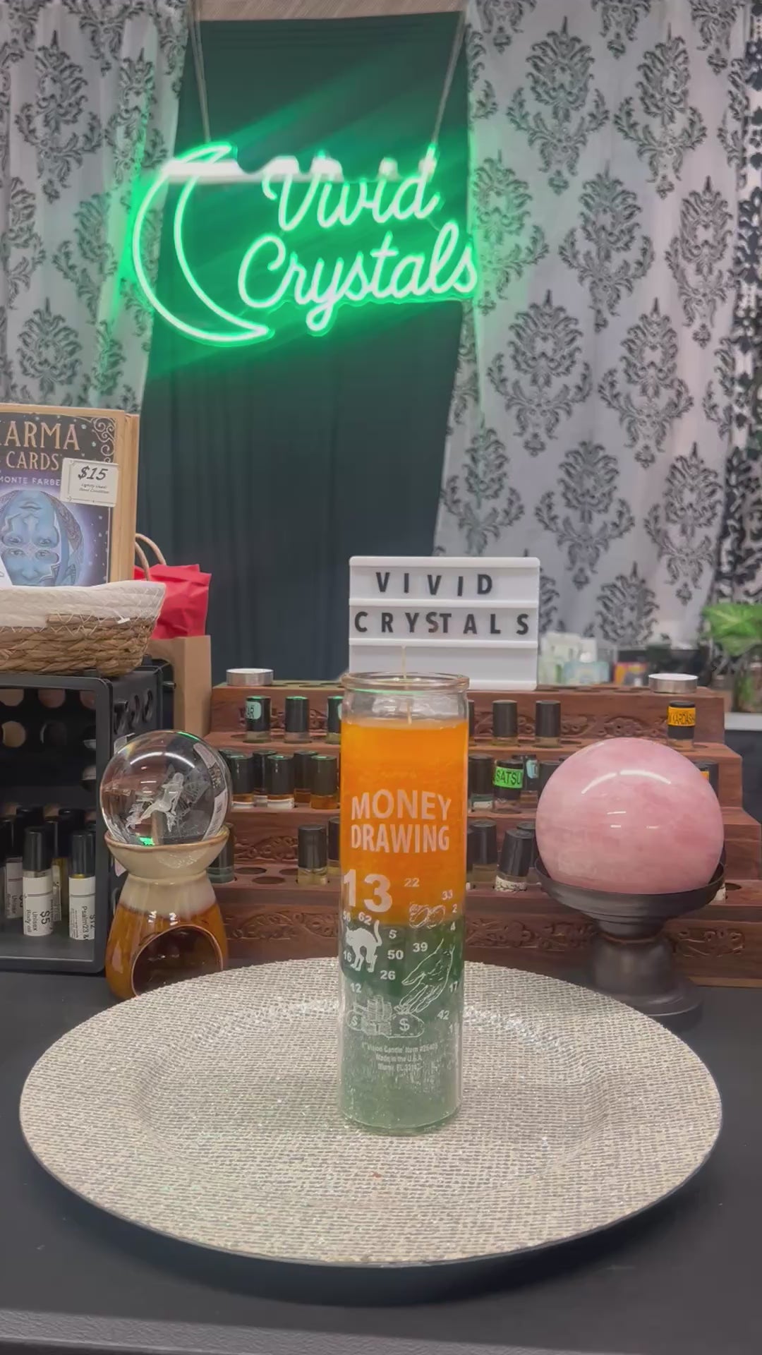 Gold/Green Candle